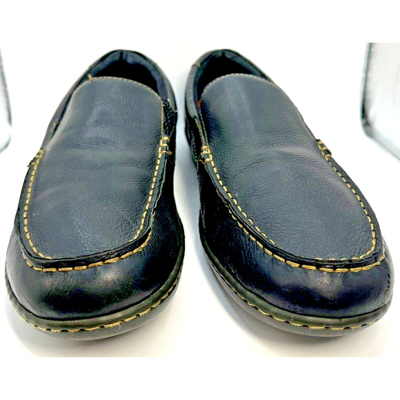 Born Leather Loafers Men's 11.5 Driving Moc Slip On Black Loafer Shoes Casual - Picture 5 of 10